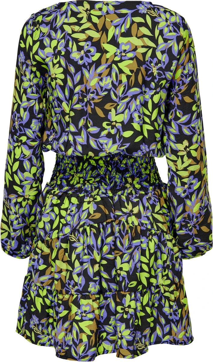 Only Jurk Onlalora L/s Smock Dress Ptm 15271633 Black/town Flowe Dames Maat - M 4 Only Jurk Onlalora L/s Smock Dress Ptm 15271633 Black/town Flowe Dames Maat - M - Afbeelding 2