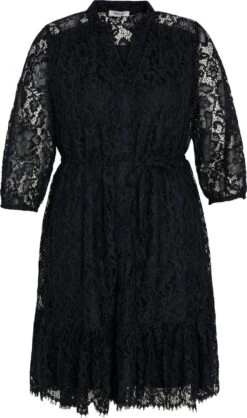 Paprika Korte, Effen Jurk Met Kant -Trendyo Trendy Winkel 709x1200 4