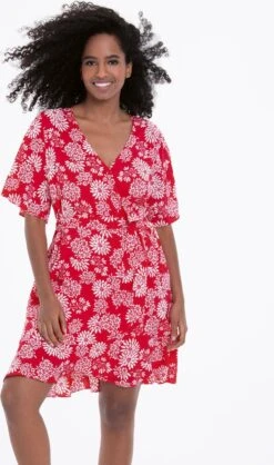 Rosa Faia Flor Paradiso Samar Jurk Rood L