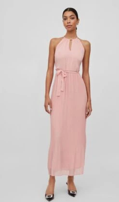 Vila Jurk Vijuliette Plisse Ankle Dress/bm/dc 14071709 Silver Pink Dames Maat - 42 -Trendyo Trendy Winkel 711x1200 8