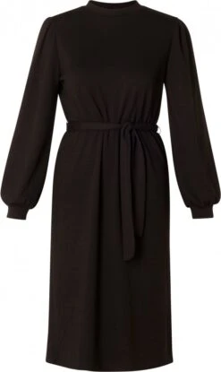 IVY BEAU Selena Jurk - Black - Maat 44