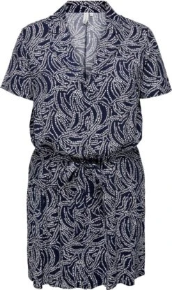 Only Carmakoma Carnova Jurk Blauw Maat 44