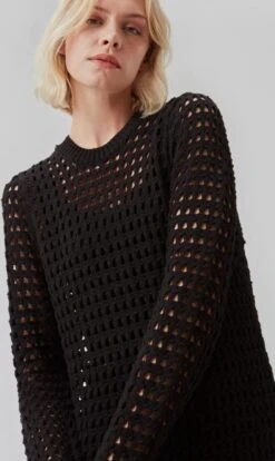 Zwarte Lange Crochet Jurk Camden - Modstrom - Maat L -Trendyo Trendy Winkel 716x1200 11