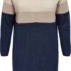 ONLY CARMAKOMA CARLAURA L/S ABK DRESS ESS KNT Dames Jurk - Maat L/52