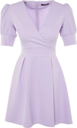 Trendyol Vrouwen Ballon Mouw Cache-coeur A-lijn Jurk -Trendyo Trendy Winkel 717x1200 2