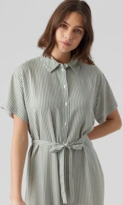 VERO MODA VMBUMPY SS CALF SHIRT DRESS NOOS Dames Jurk - Maat XS -Trendyo Trendy Winkel 720x1200 10