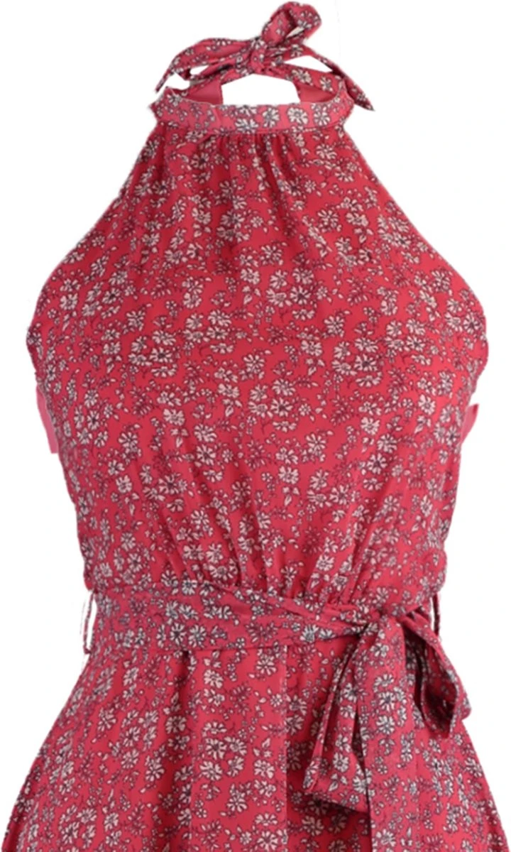 Trendyol Vrouwen Standaard Mouw Halternek A-lijn Jurk 10 Trendyol Vrouwen Standaard Mouw Halternek A-lijn Jurk - Afbeelding 8