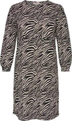 ONLY CARMAKOMA CARSOFIA LS KNEE DRESS JRS Dames Jurk - Maat L-50/52