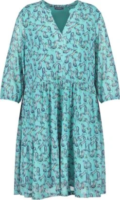 SAMOON Dames Jurk Atmosphere Gemustert-46