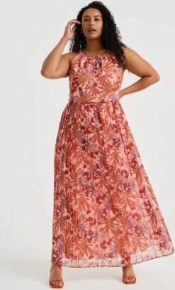 WE Fashion Dames Maxi-jurk Met Dessin - Curve -Trendyo Trendy Winkel 724x1200 1