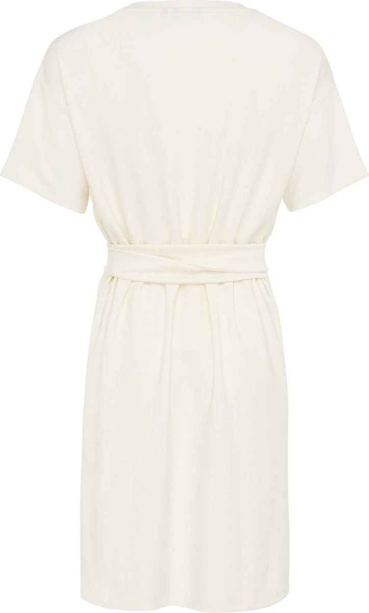 Mexx Knotted Short Sleeve Jurk Dames - Off White - Maat S 7 Mexx Knotted Short Sleeve Jurk Dames - Off White - Maat S - Afbeelding 5