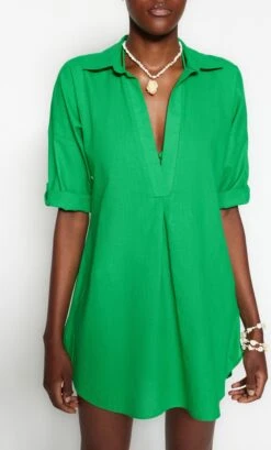 Trendyol Vrouwen Standaard Mouw V-hals Basis Jurk -Trendyo Trendy Winkel 724x1200 7