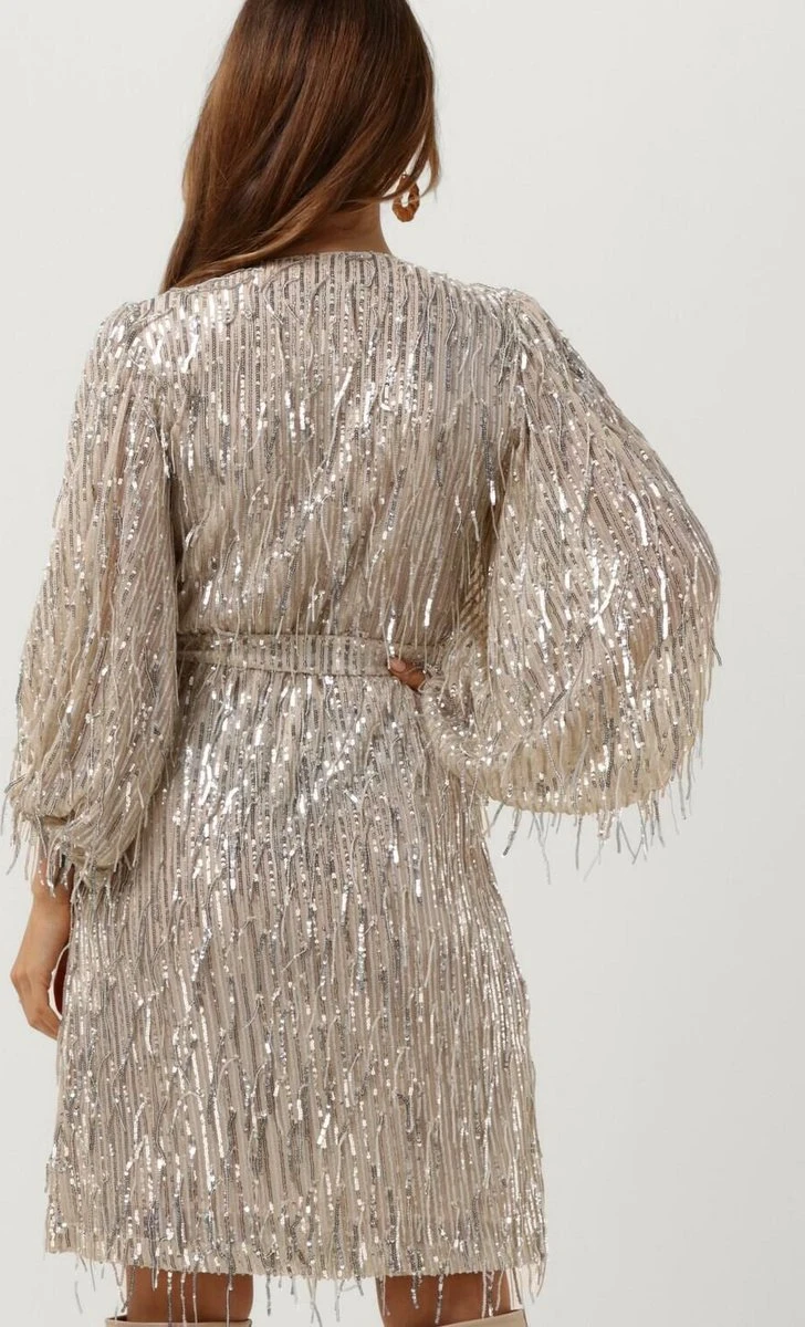 Ibana Sangria Jurken Dames - Kleedje - Rok - Jurk - Gebroken Wit - Maat L 4 Ibana Sangria Jurken Dames - Kleedje - Rok - Jurk - Gebroken Wit - Maat L - Afbeelding 2