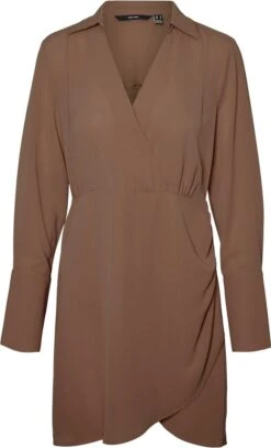 Vero Moda VMKERRI LS SHORT DRESS WVN Dames Jurk Aztec - Maat XS