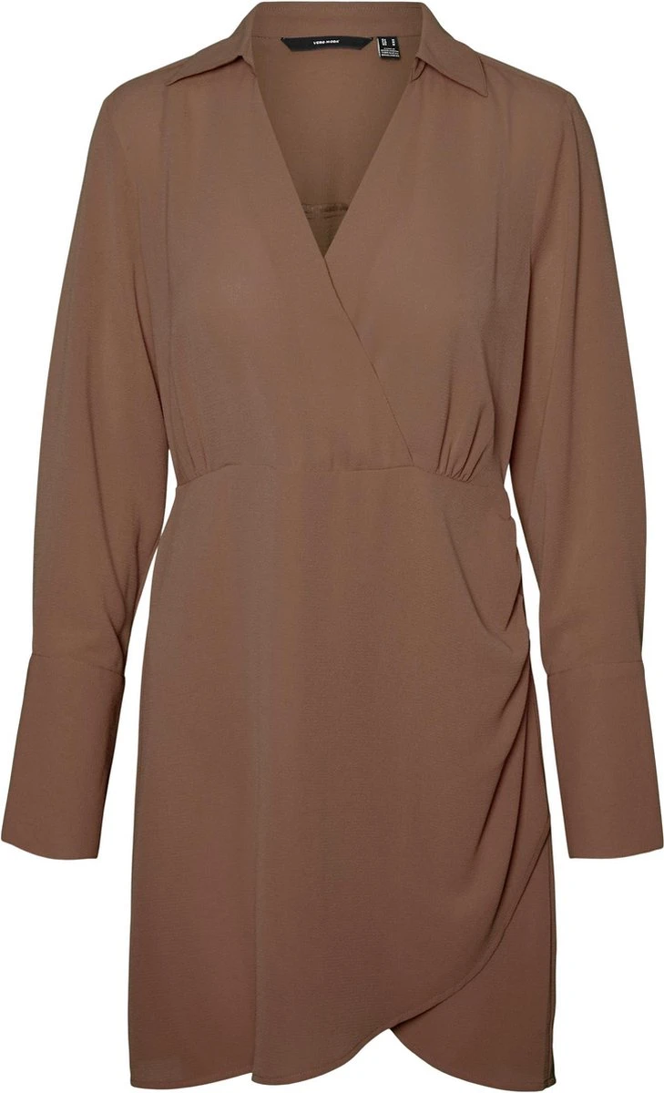 Vero Moda VMKERRI LS SHORT DRESS WVN Dames Jurk Aztec - Maat XS 3 Vero Moda VMKERRI LS SHORT DRESS WVN Dames Jurk Aztec - Maat XS