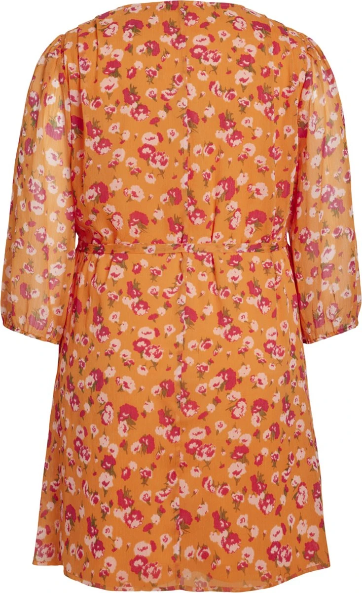 EVOKED VILA VIFALIA V-NECK 3/4 DRESS/SU/CUR Dames Jurk - Maat 50 5 EVOKED VILA VIFALIA V-NECK 3/4 DRESS/SU/CUR Dames Jurk - Maat 50 - Afbeelding 3