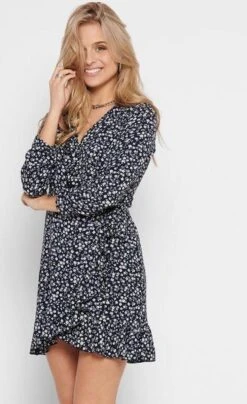 ONLY ONLCARLY L/S WRAP SHORT DRESS NOOS WVN Dames Jurk - Maat 36 -Trendyo Trendy Winkel 734x1200 20