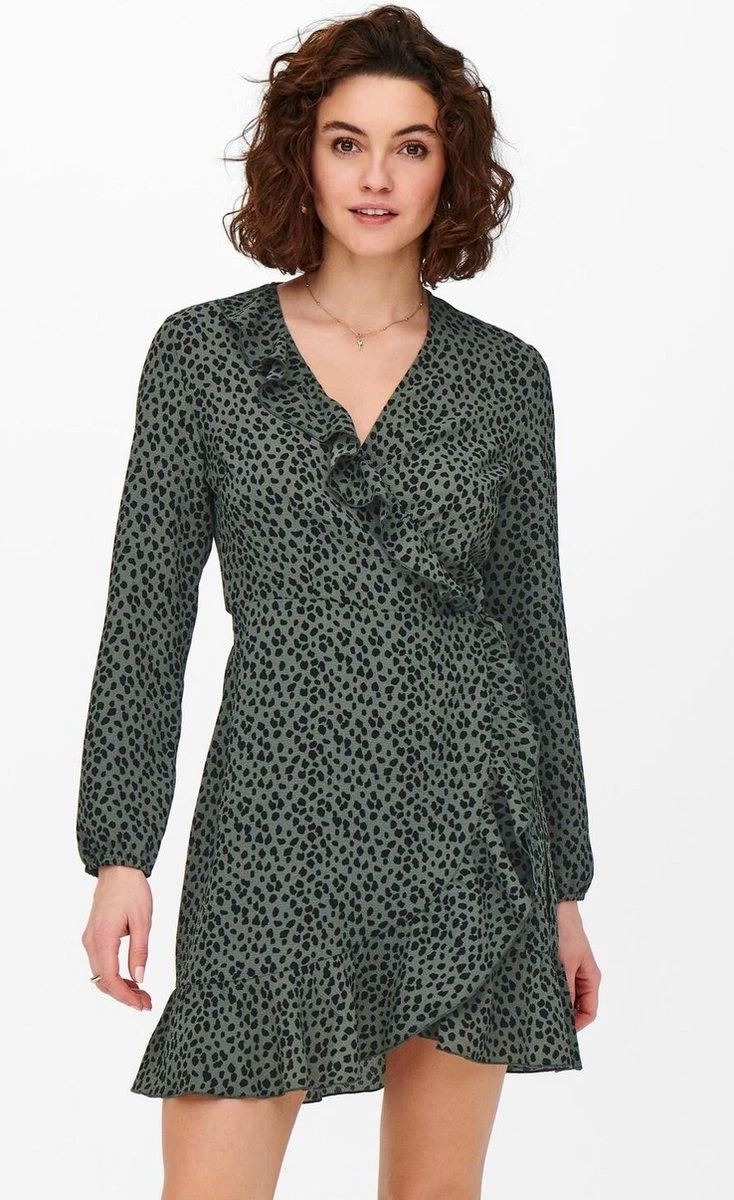 ONLY ONLCARLY L/S WRAP SHORT DRESS NOOS WVN Dames Jurk - Maat 40 12 ONLY ONLCARLY L/S WRAP SHORT DRESS NOOS WVN Dames Jurk - Maat 40 - Afbeelding 10