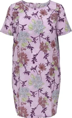 ONLY CARMAKOMA CARLUXMILLE SS TUNIC DRESS AOP Dames Jurk - Maat 44