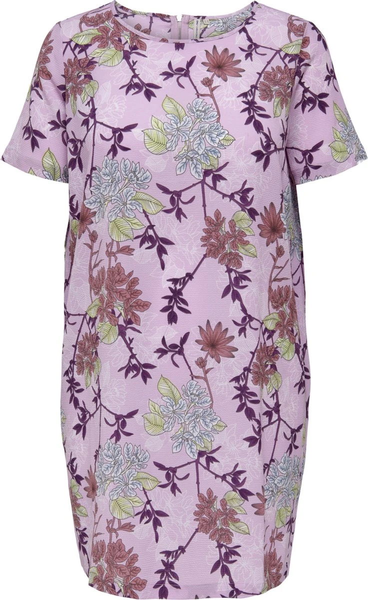 ONLY CARMAKOMA CARLUXMILLE SS TUNIC DRESS AOP Dames Jurk - Maat 44 5 ONLY CARMAKOMA CARLUXMILLE SS TUNIC DRESS AOP Dames Jurk - Maat 44 - Afbeelding 3