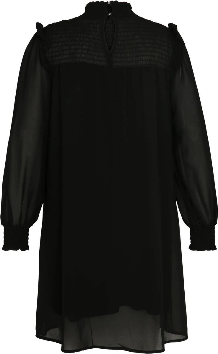 Paprika Korte, Effen Jurk In Voile Met Smokwerk 13 Paprika Korte, Effen Jurk In Voile Met Smokwerk - Afbeelding 11