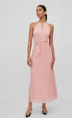 Vila Jurk Vijuliette Plisse Ankle Dress/bm/dc 14071709 Silver Pink Dames Maat - 42 -Trendyo Trendy Winkel 738x1200 6