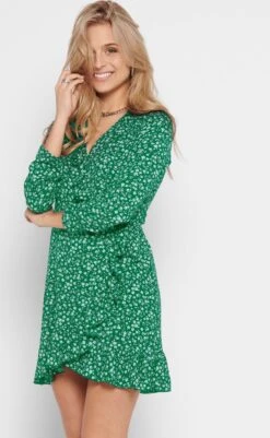 ONLY ONLCARLY L/S WRAP SHORT DRESS NOOS WVN Dames Jurk - Maat 42 -Trendyo Trendy Winkel 739x1200 5