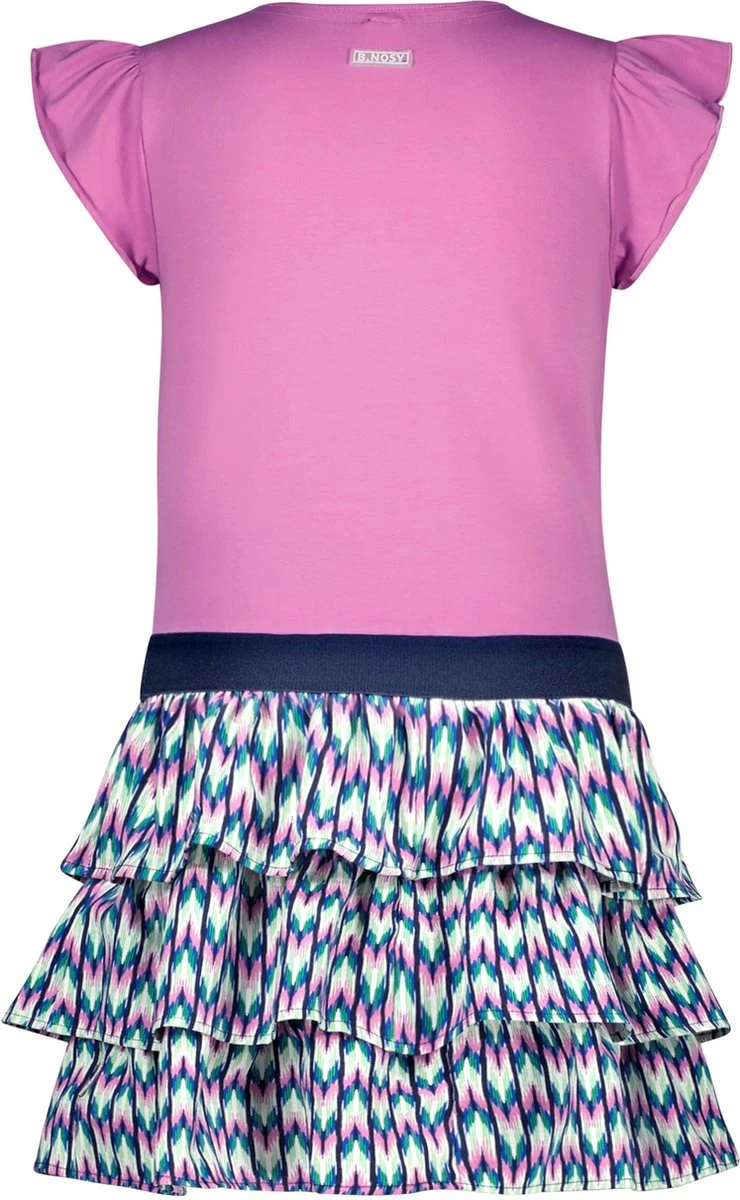 B.Nosy - Jurk Illona - Orchid - Maat 116 3 B.Nosy - Jurk Illona - Orchid - Maat 116 - Afbeelding 2