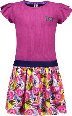 B.Nosy - Jurk Delina - Magenta - Maat 140