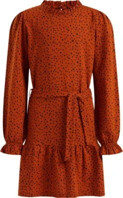 WE Fashion Meisjes Jurk Met Dessin En Structuur