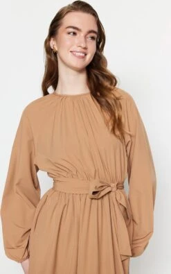 Trendyol Vrouwen Raglan Mouw Ronde Hals A-lijn Jurk -Trendyo Trendy Winkel 751x1200 5