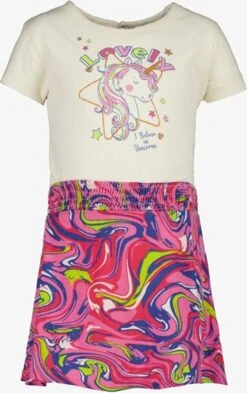 TwoDay Meisjes Jurk Met Unicorn Print - Roze - Maat 122/128