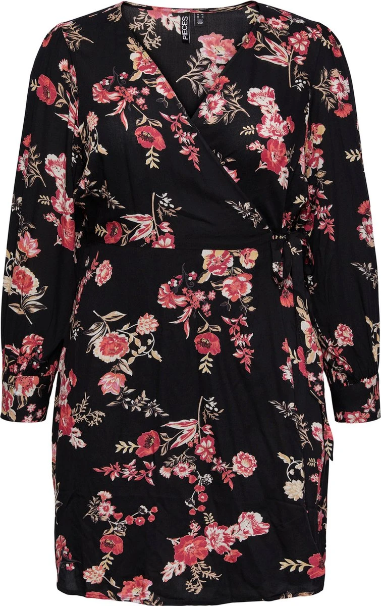 Pieces Kids PIECES PCNYA LS WRAP DRESS QX Dames Jurk - Maat 46 3 Pieces Kids PIECES PCNYA LS WRAP DRESS QX Dames Jurk - Maat 46