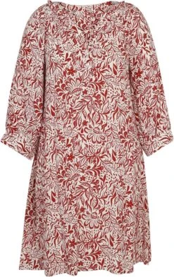 Paprika Korte Jurk In Viscose Met Bloemenmotief En Raglanmouwen -Trendyo Trendy Winkel 755x1200 14