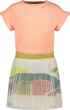 Like Flo Fancy Plisse Dress Jurken Meisjes - Rok - Jurk - Multi - Maat 128