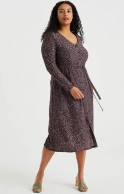 WE Fashion Dames Jurk Met Dessin - Curve -Trendyo Trendy Winkel 767x1200 3