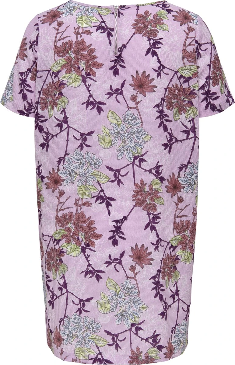 ONLY CARMAKOMA CARLUXMILLE SS TUNIC DRESS AOP Dames Jurk - Maat 44 4 ONLY CARMAKOMA CARLUXMILLE SS TUNIC DRESS AOP Dames Jurk - Maat 44 - Afbeelding 2