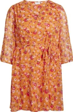 EVOKED VILA VIFALIA V-NECK 3/4 DRESS/SU/CUR Dames Jurk - Maat 46 -Trendyo Trendy Winkel 779x1200 11