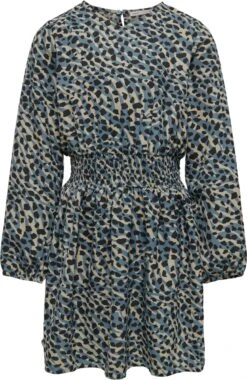 KIDS ONLY GIRL KOGLINO L/S SMOCK DRESS PTM Meisjes Jurk - Maat 152