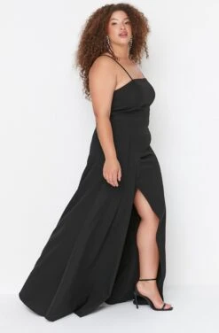 Trendyol Vrouwen Standaard Mouw Vierkante Kraag Bodycon Plus Size Jurk -Trendyo Trendy Winkel 788x1200 7