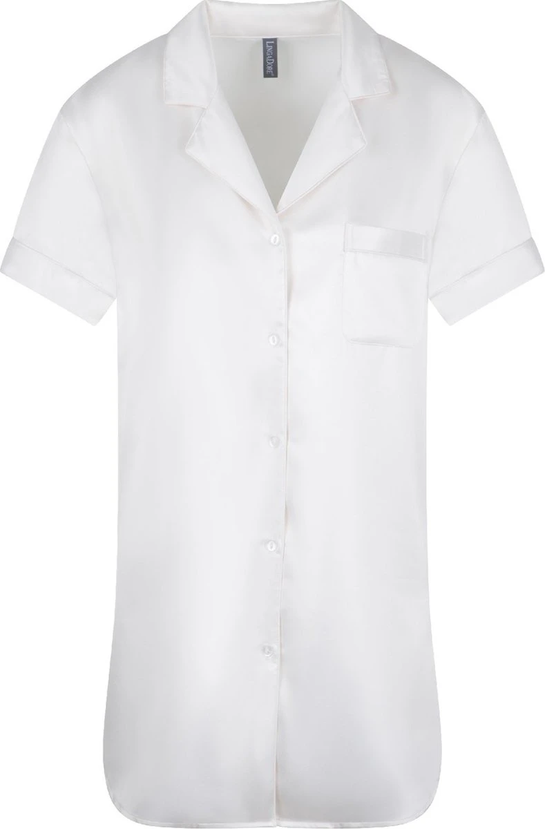 LingaDore Satijn Pyjama Jurk - 6801PD - Cream - L 8 LingaDore Satijn Pyjama Jurk - 6801PD - Cream - L - Afbeelding 6