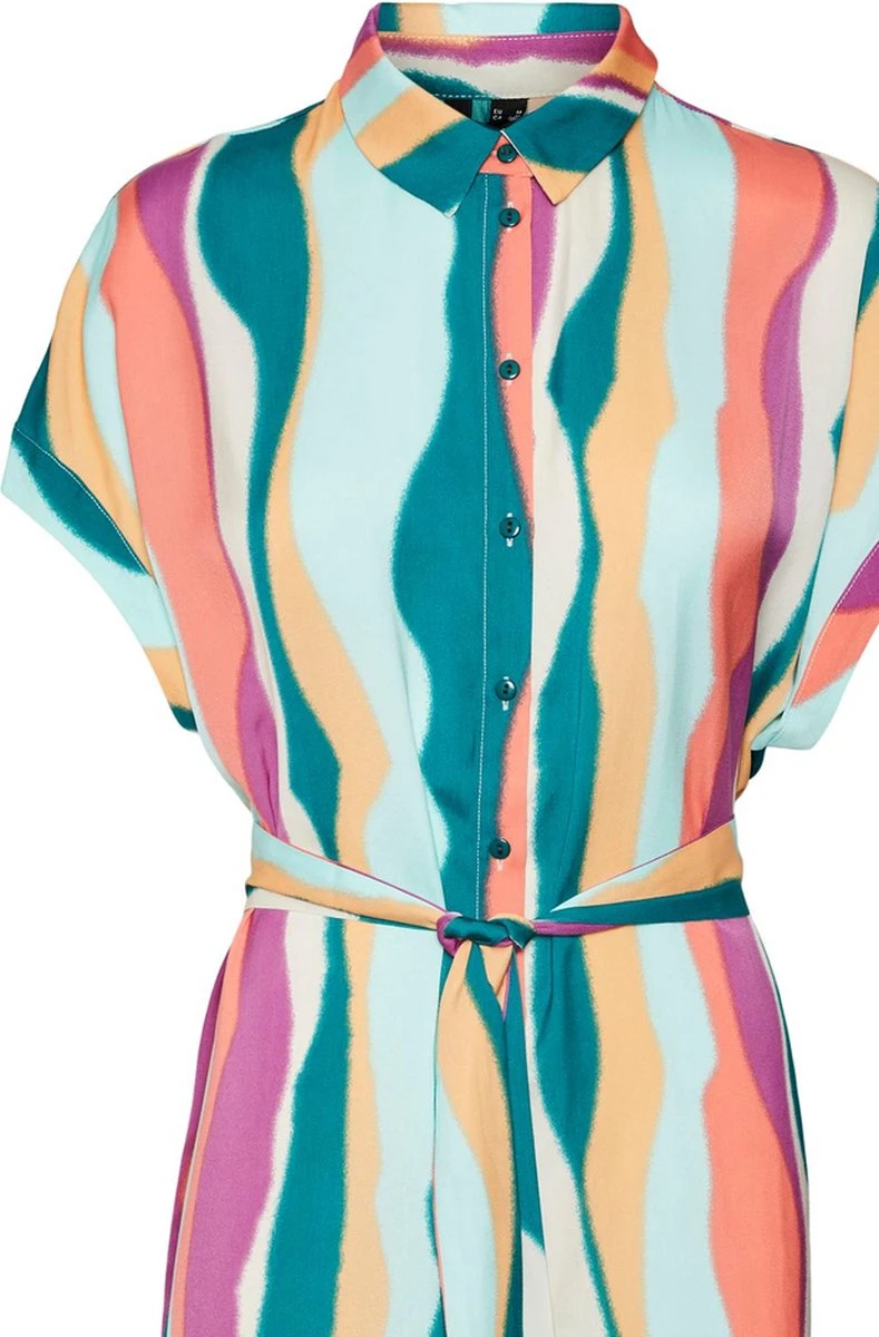 Vero Moda Jurk Vmtanya Cap Sleeve Abk Dress Wvn Lc 10291465 Everglade/tanya Dames Maat - L 4 Vero Moda Jurk Vmtanya Cap Sleeve Abk Dress Wvn Lc 10291465 Everglade/tanya Dames Maat - L - Afbeelding 2