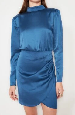 Trendyol Vrouwen Standaard Mouw Staande Kraag Omslag Jurk -Trendyo Trendy Winkel 791x1200 1