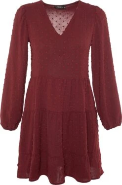 Trendyol Vrouwen Ballon Mouw V-hals Verschuiving Jurk 16 Trendyol Vrouwen Ballon Mouw V-hals Verschuiving Jurk -Trendyo Trendy Winkel 791x1200