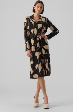 VERO MODA VMLYDIA LS CALF SHIRT DRESS WVN Dames Jurk - Maat S -Trendyo Trendy Winkel 791x1200 8