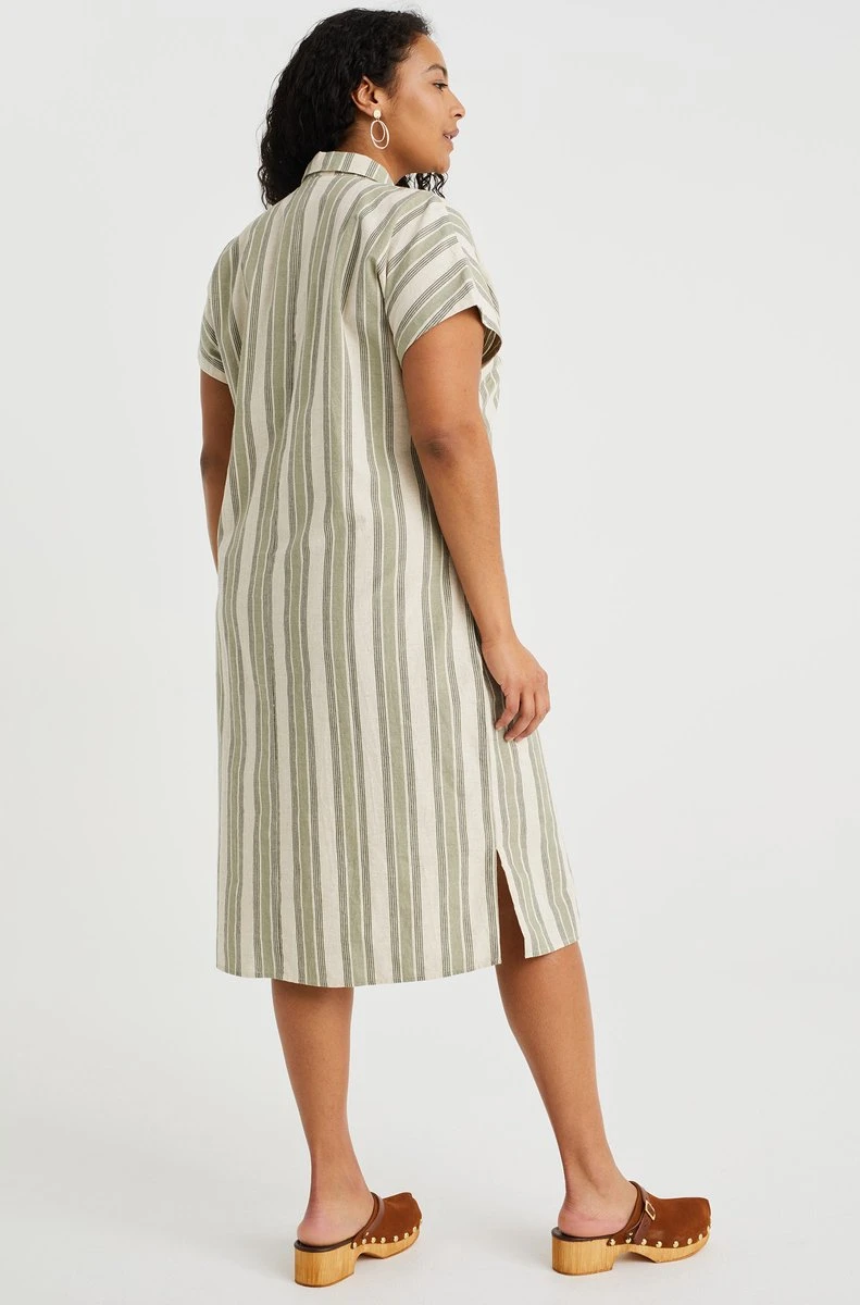 WE Fashion Dames Jurk Met Dessin - Curve 4 WE Fashion Dames Jurk Met Dessin - Curve - Afbeelding 2