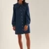 NA-KD Denim Jurk Met Franjekraag - EU 34 2 NA-KD Denim Jurk Met Franjekraag - EU 34 -Trendyo Trendy Winkel 794x1200