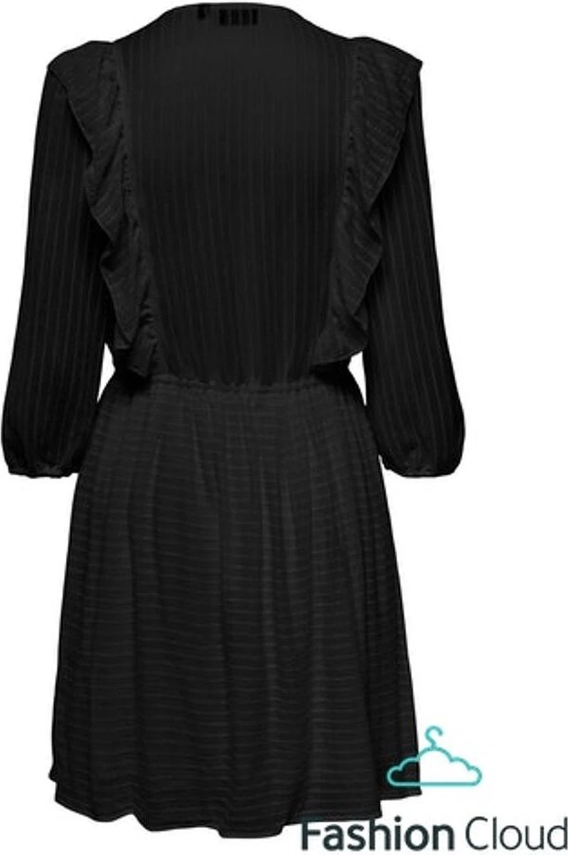 ONLY ONLLONDON 3/4 RUFFLE DRESS NOOS WVN Dames Jurk - Maat L 6 ONLY ONLLONDON 3/4 RUFFLE DRESS NOOS WVN Dames Jurk - Maat L - Afbeelding 4
