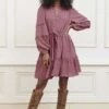 Lofty Manner Jurk Dress Ayesha My76 1 Pink Dames Maat - S -Trendyo Trendy Winkel 798x1200