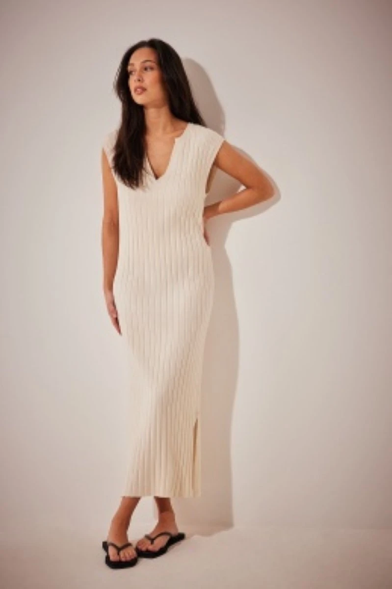 NA-KD Sleeveless Knitted Dress Dames Jurk - Maat XS 3 NA-KD Sleeveless Knitted Dress Dames Jurk - Maat XS